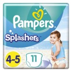 Pampers Splashers 11 ks / Plienkové plavky do vody / Veľkosť 4 (8-14 kg) (8001090698384)