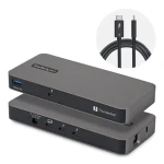 StarTech 303UE-TB5-HUB sivá / Thunderbolt húb / Thunderbolt 5 / 4 porty / USB-A 3.2 Gen2 (303UE-TB5-HUB)