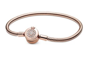 Pandora Luxusný náramok s korunkou Rose 589046C01 19 cm