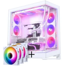 PHANTEKS NV9 MK2 biela / PC skriňa Full Tower / E-ATX / DRGB / Tempered Glass / vr. 3× M25 Gen2 140 mm + DRGB Kit (GABU-545)