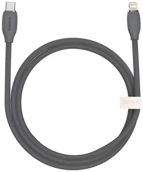 Baseus CAGD020001 Jelly kábel USB-C na Lightning 1.2 m čierna / 20W (CAGD020001)