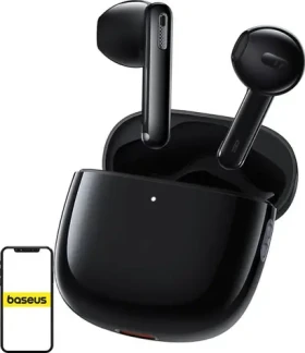 Baseus Bowie WX5 čierna / bezdrôtové slúchadlá / mikrofón / Bluetooth 5.3 (A00051000113-B1)