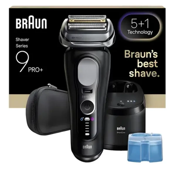 Braun Series 9 Pro+ 9660cc čierna / Holiaci strojček / Pánsky / Planžetový / Mokré a suché holenie / Rýchlonabíjanie (554275)
