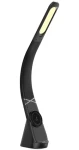Immax LED stolná lampička Magic čierna / Qi nabíjanie / 12,5 W / 320lm / USB-C / ohybný krk (09110L)