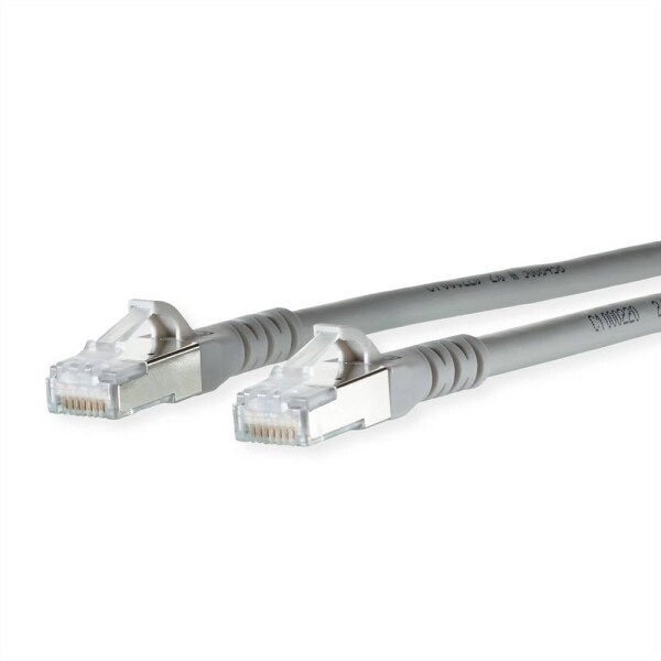 Metz Connect 1308450233-E RJ45 sieťové káble, prepojovacie káble CAT 6A S/FTP 0.20 m sivá dvojžilový tienený, bez halogénov, samozhášavý 1 ks; 1308450233-E