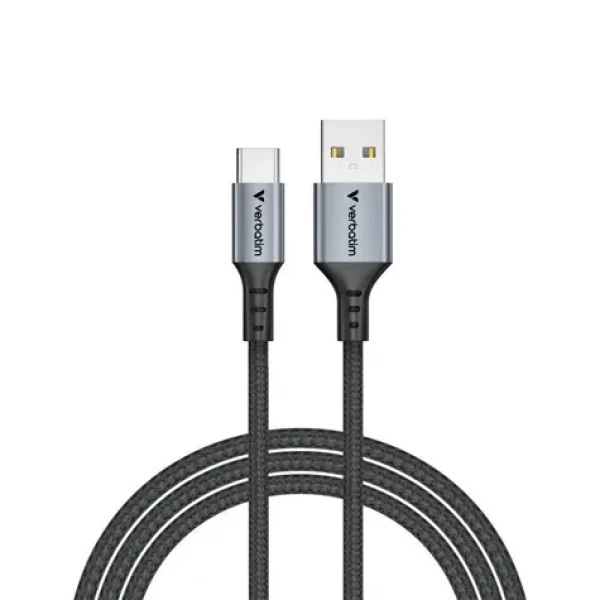 Verbatim Sync Charge USB-A na USB-C čierna / Kábel / 18W / 480 Mb/s / 120 cm