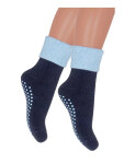 Detské froté ponožky ABS 038 Mix farieb - Steven 29/32 tm.modra - sv.modrá