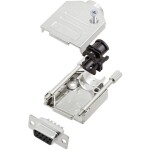 TRU COMPONENTS TCDTZK09DMSK 7708984 sada D-SUB zásuvková lišta 180 ° Pólov: 9 spájkovaný 1 ks; 7708984