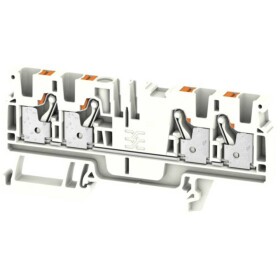 Weidmüller 2051610000 priechodná svorka 6.1 mm pružinová svorka biela 50 ks; 2051610000