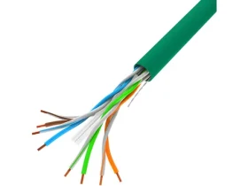 Lanberg UTP kábel drôt zelený / Sieťový kábel / CCA / 305 m / 250 MHz / AWG23 (LCU6-10CC-0305-G)