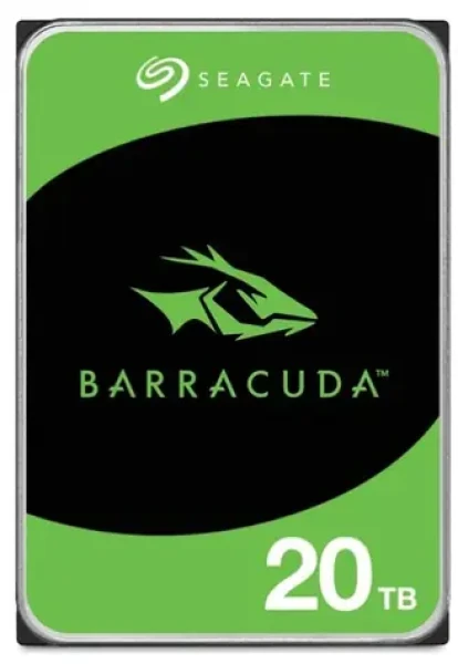 Seagate BarraCuda 20TB / HDD / 3.5" SATA III / 7 200 rpm / 512MB cache / 5y (ST20000DM001)