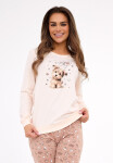 Cornette 671/431 Dámske pyžamo Sweet Dog dĺžka/r S-2XL ecri M