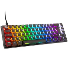 Ducky One 3 Aura Cherry MX-Blue čierna / herná klávesnica / podsvietená / mechanická / drôtová USB-C / DE (DKON2167ST-CDEPDABAAAC1)
