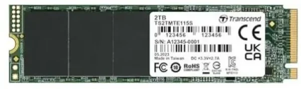 Transcend TS2TMTE115S 2TB / M.2 2280 / PCIe Gen3x4 / R: 3200 MBps / W: 1900MBps / 5y (TS2TMTE115S)