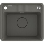 DEANTE DEANTE - Momi metallic grey Granitový drez, 1-bowl ZKM_T103