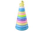 Mamido Pyramída Kačička stavebnice 12 krúžkov 39cm x 17,5cm x 17,5cm