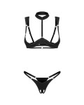 Dámsky zvodný set Roccele 2-pcs crotchless black - Obsessive L/XL