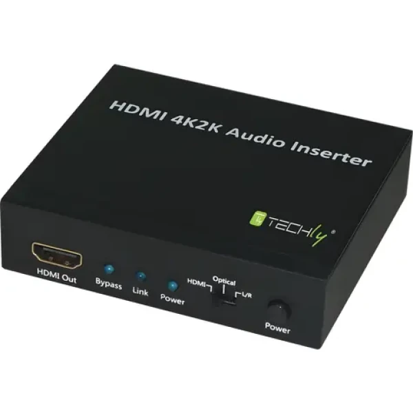 Techly IDATA-HDMI-AI4K čierna / HDMI audio embedder / 4K / HDCP (IDATA-HDMI-AI4K)
