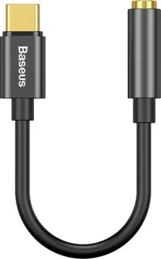 Baseus redukcia USB-C na 3.5 mm Audio Jack L54 (F) čierna / 9 cm (CATL54-01)
