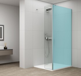 POLYSAN - ESCA otoč. panel pre fixné sklo, 400, chróm ES3B40