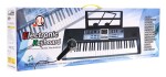 Mamido Detský keyboard s mikrofónom a stojanom na noty čierny