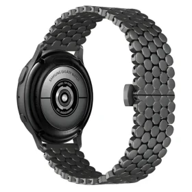 Beline Metal Honeycomb 22 mm čierna / Remienok pre chytré hodinky / kovový / voštinový vzor