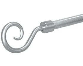 Garniža Kringel, strieborná (plast), 130-240 cm%