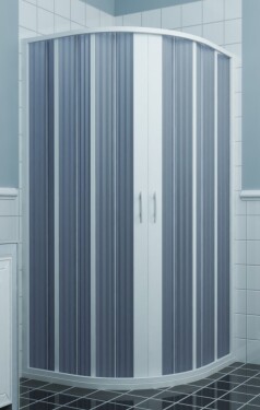 FORTE - Sprchová zástena FLEX - LUNA NEW - Rozmer A - 90, Rozmer B - 90, Rozmer C - 185, Typ otvárania - Zatváranie do stredu OLBBXF145001