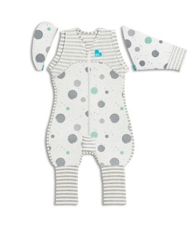 Love To Dream Transition Suit Lite Prechodové Pyžamo veľkosť M, biela, 2 Fáza, 3m+