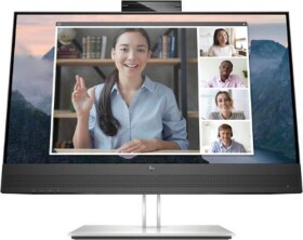 HP HP E24mv G4 FHD Conferencing Monitorius - 23.8" 1920x1080 FHD 250-nit 60Hz AG, IPS, HDMI/VGA/DisplayPort, 4x USB-A, speakers, 5MP webcam, height adjustable/tilt/swivel/pivot, 3 metai