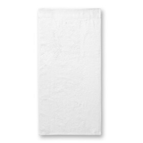 Veľký bambusový uterák unisex (biely) 70 x 140 cm