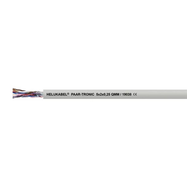 HELU 19070-100 dátový kábel 4 x 2 x 0.34 mm² sivá 100 m; 19070-100