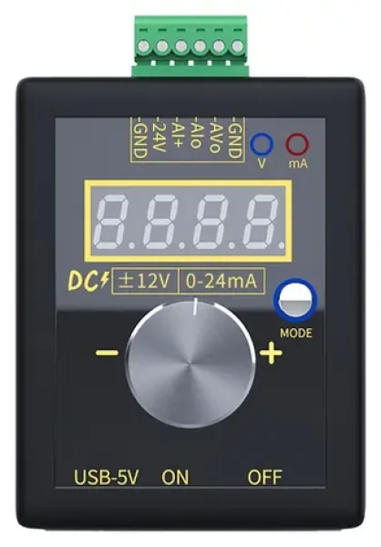 FNIRSI SG-002 / Generátor signálu / ±12 V / 0-24 mA / PLC a kalibrácia / batéria 1100 mAh (SG-002)
