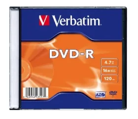 Verbatim DVD- R / 4,7 GB / 16x / 100ks slim pack (43547)