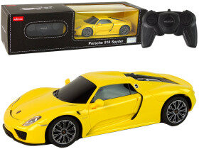 Mamido Elektrické autíčko R/C Porsche 918 1:24 Rastar v žltej farbe