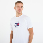 Tričko Tommy Hilfiger Linear Flag Graphic Tee White M