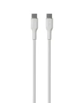 Puro Soft biela / Dátový kábel USB-C - USB-C / 60 W / 1,5 m