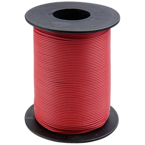 Donau Elektronik 125-S25-0 opletenie / lanko, 1 x 0.25 mm², červená, 25 m; 125-S25-0