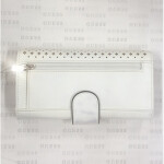 Outlet - GUESS peňaženka Juliana Perforated File Clutch biela Biela