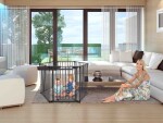DREAMBABY Ohrádka bezpečnostná 3v1 šedá