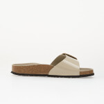 Tenisky Birkenstock Madrid Big Buckle Natural Leather Patent Women High-Shine Oyster EUR 38