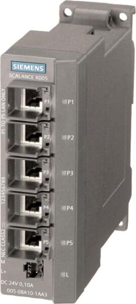 Siemens 6GK5005-0BA10-1AA3 priemyselný ethernetový switch 10 / 100 MBit/s; 6GK50050BA101AA3