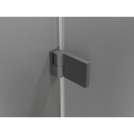 MEXEN/S - Lunar-B sprchovací kút dvere krídlové ľavá 80 x 80, transparent, grafit metal 832-080-080-95-00-L