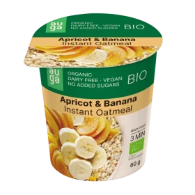 BIO Celozrnná ovsená kaša - Auga (marhuľa banán, 60 g) (42139-3-60g-apricotbanana)