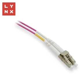 Lynx LC-LC 0,5 m / Optický patch kábel / Duplex / MM / OM4 / 50/125 µm (LX-DPX-LC/LC-OM4-05)
