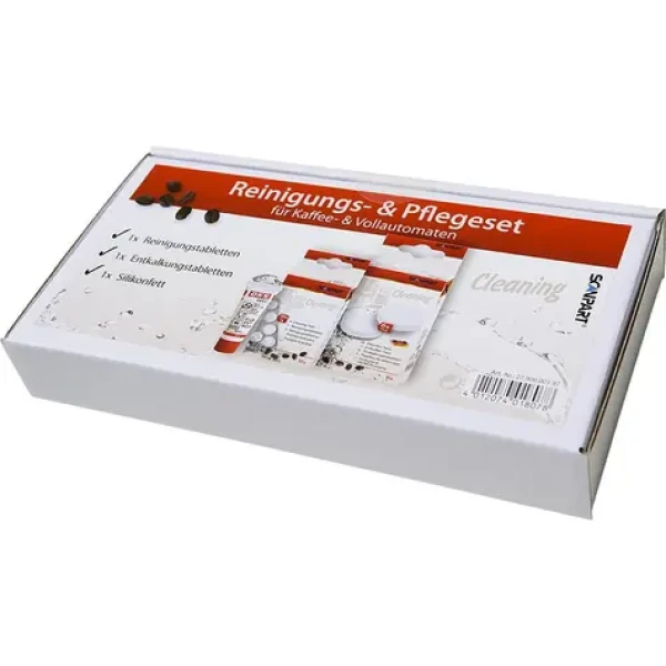 Scanpart Čistiaca sada pre kávovary / Čistiaca sada / tablety a silikónový olej (4012074018078)