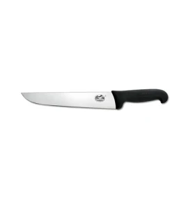 VICTORINOX Fibrox / Porážací a mäsiarsky nôž / 36 cm / hladké ostrie / čierna (5.5203.36)