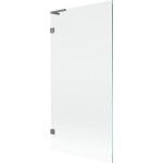 MEXEN/S - Lunar L vaňová zástena FIX 90 x 150, transparent, grafit metal 897L-090-000-95-00