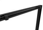 CERANO - Sprchovací kút Varone POINT Ľ/P - 6 mm - čierna matná, transparentné sklo - 140x90x195 - posuvný CER-DY505B-14090