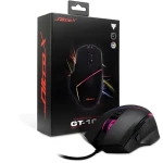 Inter-tech Nitrox GT-100 RGB čierna / Herná myš / 6400 DPI / 7 tlačidiel / RGB / USB (88884111)